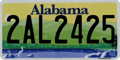 AL license plate 2AL2425