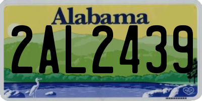 AL license plate 2AL2439