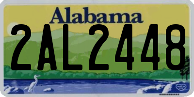 AL license plate 2AL2448