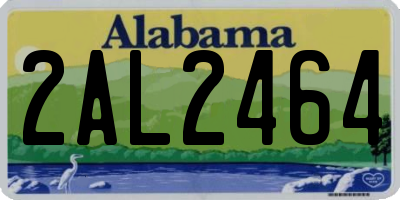 AL license plate 2AL2464