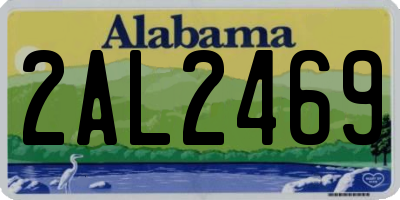 AL license plate 2AL2469