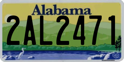 AL license plate 2AL2471