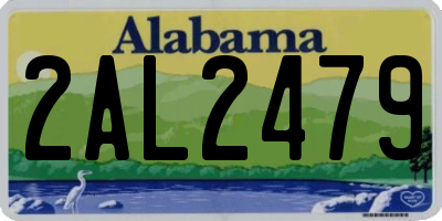 AL license plate 2AL2479
