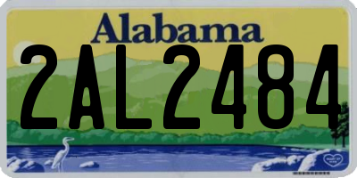 AL license plate 2AL2484