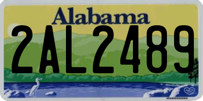AL license plate 2AL2489