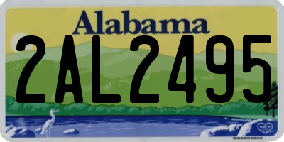 AL license plate 2AL2495