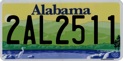 AL license plate 2AL2511