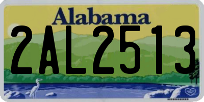 AL license plate 2AL2513