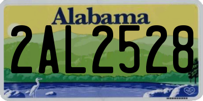 AL license plate 2AL2528