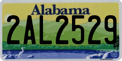 AL license plate 2AL2529