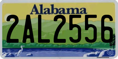 AL license plate 2AL2556