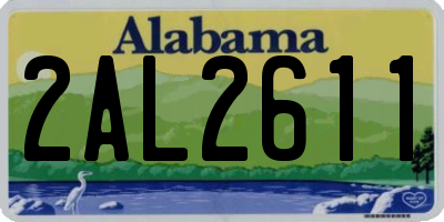 AL license plate 2AL2611