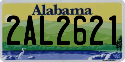 AL license plate 2AL2621