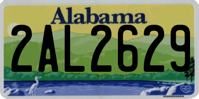 AL license plate 2AL2629