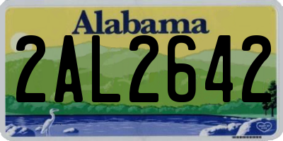 AL license plate 2AL2642