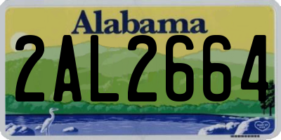 AL license plate 2AL2664
