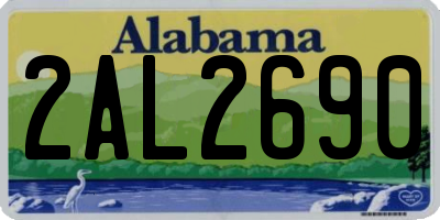 AL license plate 2AL2690