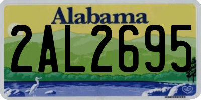 AL license plate 2AL2695