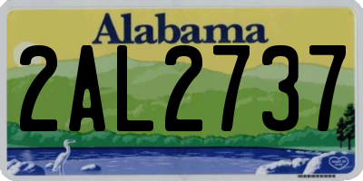 AL license plate 2AL2737