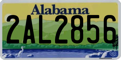 AL license plate 2AL2856