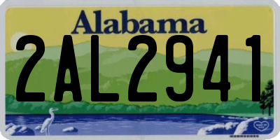 AL license plate 2AL2941