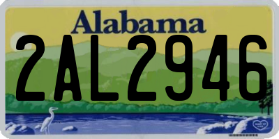 AL license plate 2AL2946