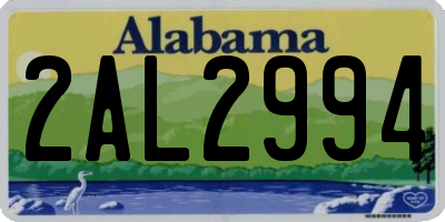 AL license plate 2AL2994
