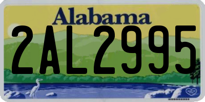 AL license plate 2AL2995