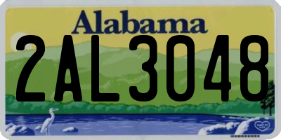 AL license plate 2AL3048