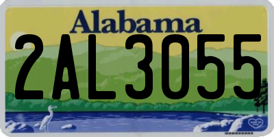 AL license plate 2AL3055