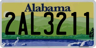 AL license plate 2AL3211