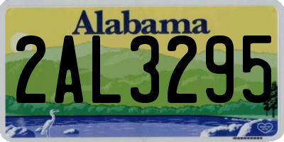 AL license plate 2AL3295