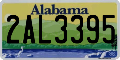 AL license plate 2AL3395