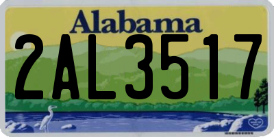 AL license plate 2AL3517