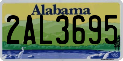 AL license plate 2AL3695