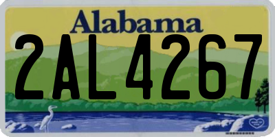 AL license plate 2AL4267