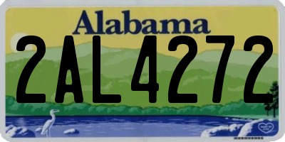 AL license plate 2AL4272