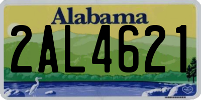 AL license plate 2AL4621