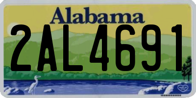 AL license plate 2AL4691