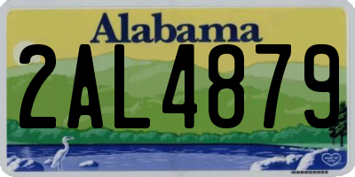 AL license plate 2AL4879