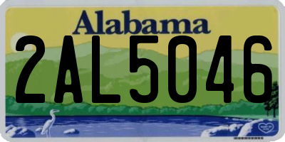 AL license plate 2AL5046