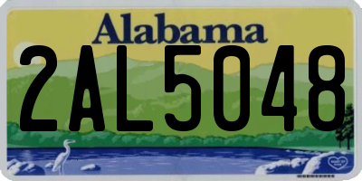 AL license plate 2AL5048
