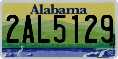 AL license plate 2AL5129