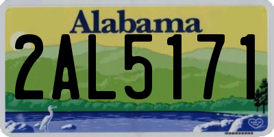 AL license plate 2AL5171