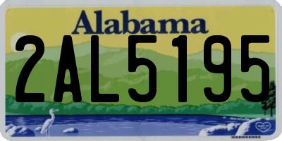 AL license plate 2AL5195