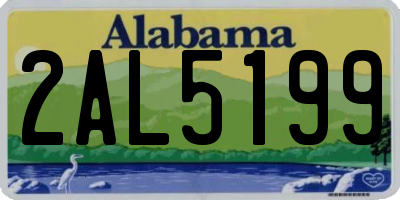 AL license plate 2AL5199