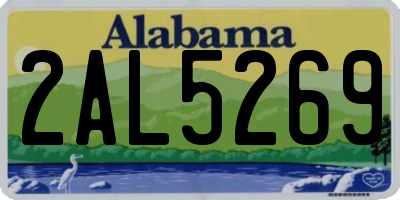 AL license plate 2AL5269