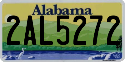 AL license plate 2AL5272