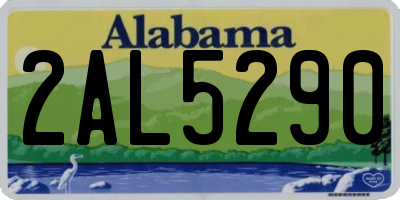 AL license plate 2AL5290