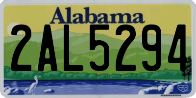 AL license plate 2AL5294
